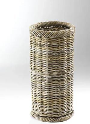 locker Schirmständer, rund, Ø 28 cm, aus Rattan