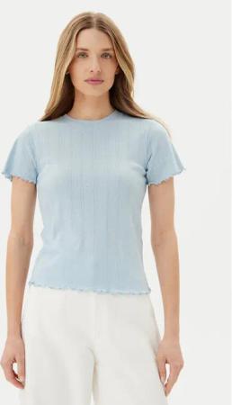 Pieces T-Shirt Fia 17155480 Himmelblau Regular Fit