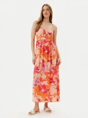 ONLY Sommerkleid Nova 15347730 Orange Regular Fit