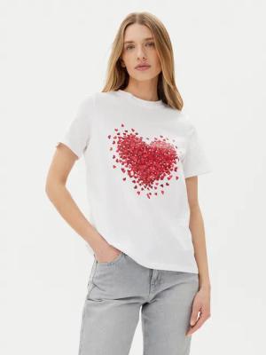 Pieces T-Shirt Maria 17155082 Weiß Relaxed Fit