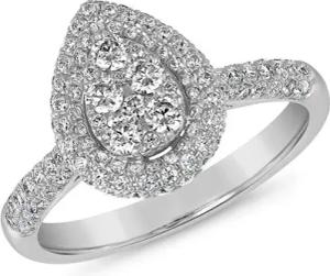 Lab grown Diamantring aus Platin oder Weißgold