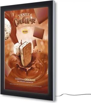 Showdown Displays Hängevitrine Showdown Displays Plakatschaukasten Außen Premium LED (A0) (1-St)