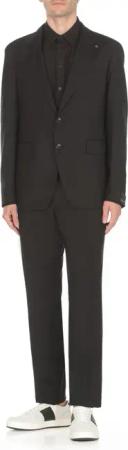Tagliatore - Virgin Wool Two Pieces Suit - Größe 46 - schwarz