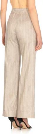 D. Exterior - Gold Viscose Blend Pants - Größe 44 - goldfarben