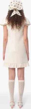 Valentino Garavani - White Crepe Couture Dress - Größe 42 - weiß