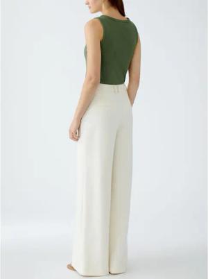 Oui - Hose - Größe 46 DAMEN - creme