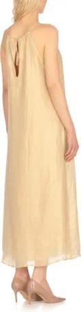 Peserico - Golden Ramie And Viscose Dress - Größe 40 - goldfarben