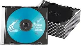 MediaRange 1er CD-/DVD-Hüllen Slim Cases transparent, 10 St.