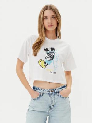 ONLY T-Shirt Mickey Minnie 15348126 Weiß Regular Fit