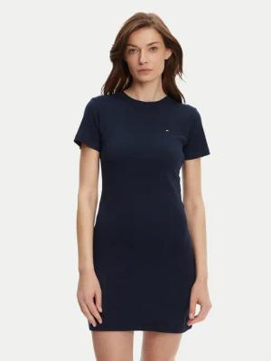 Tommy Hilfiger Kleid für den Alltag New Cody WW0WW42721 Dunkelblau Slim Fit