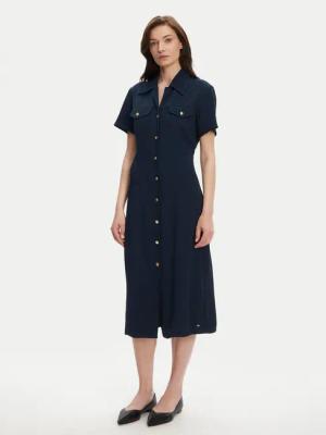 Tommy Hilfiger Hemdkleid WW0WW45802 Dunkelblau Regular Fit