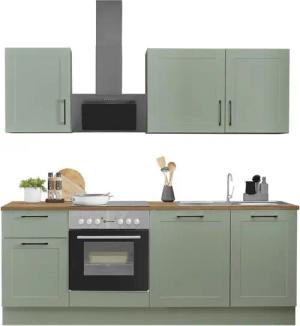 BASIC by Balculina Küchenzeile Marsi, Breite 220 cm, wahlweise mit E-Geräten, mit Soft-Close-Funktion