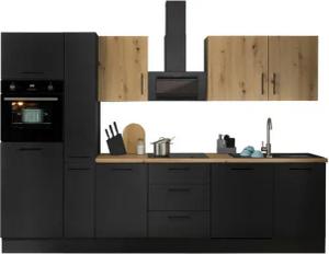BASIC by Balculina Küchenzeile Turin, Breite 310 cm, wahlweise mit E-Geräten