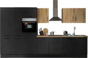 BASIC by Balculina Küchenzeile Turin, Breite 360 cm, wahlweise mit E-Geräten