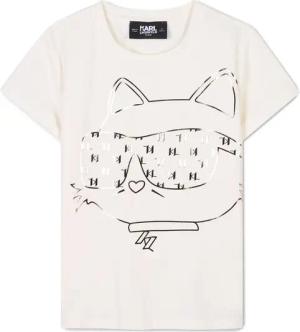Karl Lagerfeld Kids T-Shirt Z30447 M Écru Regular Fit