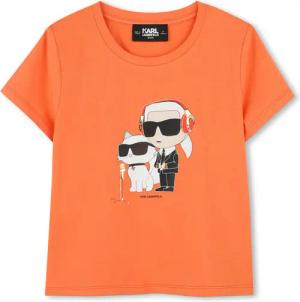 Karl Lagerfeld Kids T-Shirt Z30492 S Orange Regular Fit