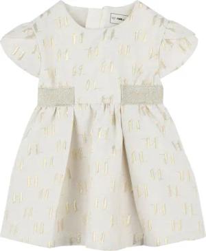 Karl Lagerfeld Kids Kleid für den Alltag Z30515 S Écru Regular Fit