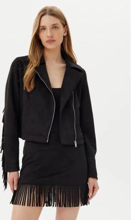 Noisy May Jacke aus Kunstleder Abby 27033110 Schwarz Regular Fit