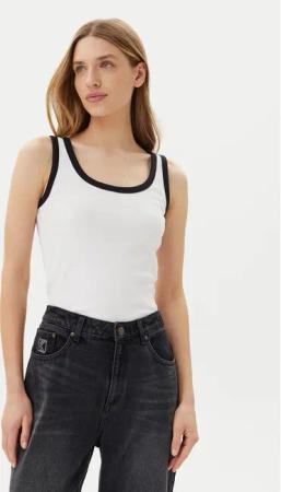 Pieces Top May 17154484 Weiß Slim Fit