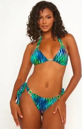 Moda Minx Bikini-Hose "Chic in Chevron", (1 St., Panty), mit seitlichem Bindeband