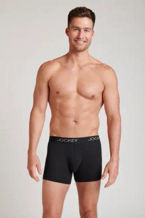 Jockey Trunk "CHAFE PROOF POUCH TRUNK", (2er Pack), Mittlere Bundhöhe, Logobund