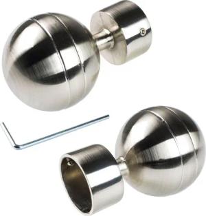 Liedeco Gardinenstangen-Endstück "Kugel", (1 St.), für Gardinenstange Ø 28 mm