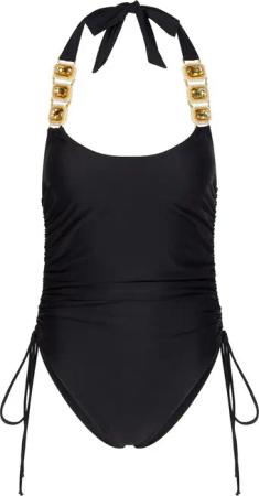 Moda Minx Badeanzug "Boujee", (1 St.), mit funkelndem Steinbesatz