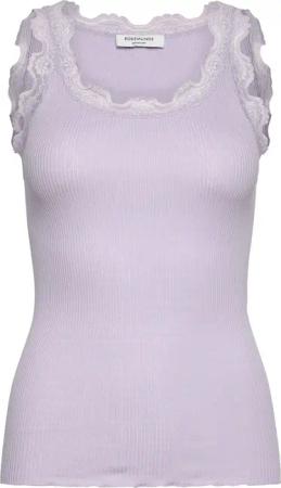 rosemunde Tanktop "Babette Silk Top", wunderschöner Vintage-Spitzenbesatz an Ausschnitt und Trägern