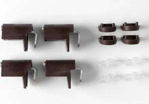 Good Life Klemmhalter für Sichtschutz, (Set, 4 St.), Made in Germany