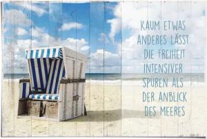 Reinders Poster "Freiheit am Strand Spruch", (1 St.)