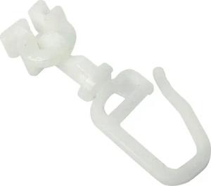 GARDINIA Gardinengleiter "Drehgleiter für 6 mm Laufkanal mit Faltenlegehaken", (20 St.), Serie Einzelprogramm Chicago Ø 20 mm