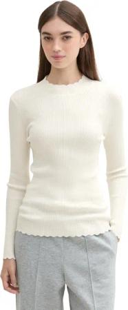 TOM TAILOR Denim Strickpullover, mit Stehkragen