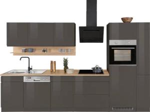 HELD MÖBEL Küchenzeile "Virginia", Breite 330 cm, mit E-Geräten