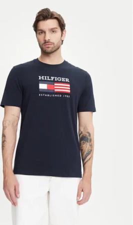 Tommy Hilfiger T-Shirt American Monotype MW0MW39843 Dunkelblau Regular Fit