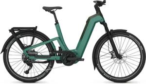 Kalkhoff ENTICE 7+ MOVE (600 Wh), 10 Gang Kettenschaltung, Unisexfahrrad, Wave, Modell 2025, 27,5 Zoll 55 cm mineralgreen / huntsmengreen matt