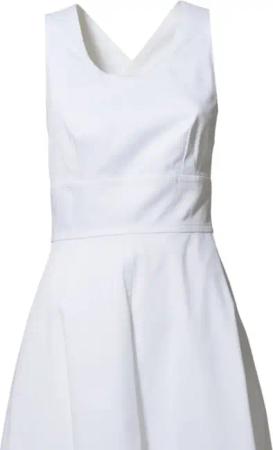 Aspesi - White Cotton Pique Midi Dress - Größe 42 - weiß
