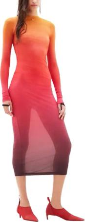 Courrèges - Dresses Gradient Sunset - Größe L - bunt