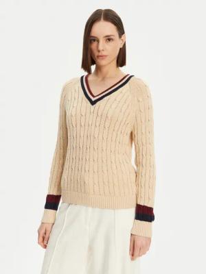 Tommy Hilfiger Pullover Varsity WW0WW43972 Beige Regular Fit