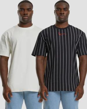 Karl Kani Small Signature Essential Tee 2-Pack pinstripe
