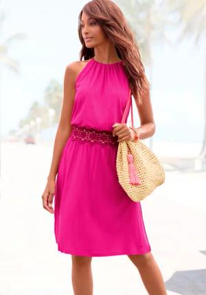 VIVANCE Sommerkleid Damen pink Gr.36