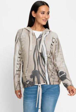 Kapuzenstrickjacke