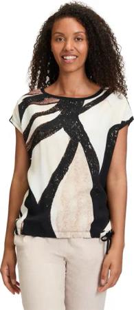 Betty&Co Kurzarmshirt "Betty & Co Casual-Shirt mit Print", (1 tlg.), Druck