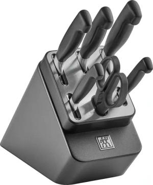 Zwilling Messerblock "**** VIER STERNE", 7 tlg., Made in Germany, selbstschärfender Messerblock, Sonderschmelze