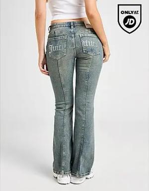 JUICY COUTURE Diamante Jeans - Damen, Blue