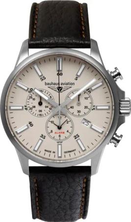 Bauhaus 2880-5 Herrenuhr Aviation Chrono Titanium 42mm 10ATM