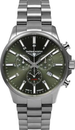 Bauhaus 2880M-4 Herrenuhr Aviation Chrono Titanium 42mm 10ATM