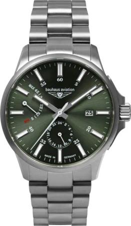 Bauhaus 2860M-4 Herrenuhr Aviation Automatik Titanium 42mm 10ATM