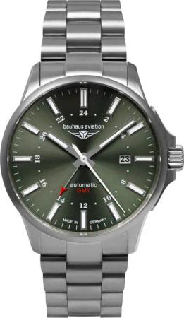 Bauhaus 2868M-4 Herrenuhr Aviation Automatik Titanium 42mm 10ATM