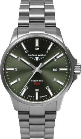 Bauhaus 2864M-4 Herrenuhr Aviation Automatik Titanium 42mm 10ATM