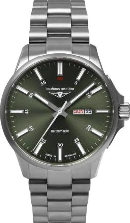 Bauhaus 2866M-4 Herrenuhr Aviation Automatik Titanium 42mm 10ATM
